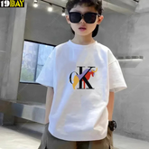 Minimal Mood CK White Oversized T-Shirts for Kids